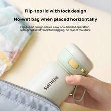 PHILIPS Electric Water Cup AWP2770 28h+ Constant Temperature Endurance 5-Speed Temperature Adjustment 0.32L Capacity 4 Minutes Fast Heating 40℃ Wireless Heating Type-C Charging - Light Green - View 4