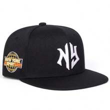 AR 1 件男士纽约刺绣嘻哈帽，纽约时尚运动棒球帽，可调节户外防晒休闲帽，适合春季、秋季、海滩、旅行、派对 - 彩色 - 查看 12