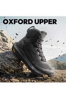 Men's Tactical Hiking Boot Lightweight Cushion Sole Boots For Work All Day Side Zipper Motorcycle Combat Military Boot - Black - View 8