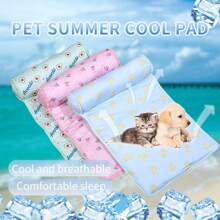 1PC Dog Cooling Mat Large Cooling Pad Summer Pet Bed For Dogs Cats Kennel Pad Breathable Pet Self Cooling Blanket Dog Crate Sleep Mat Machine Washable