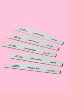 10pcs Professional Half-Moon Wood Chip File Simple Nail File True Nail Chip Thin File Nail Manicure Manicure Type Polishing Nail File