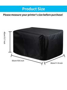 Foldable Oxford Cloth Printer Dust Cover, Copier Protective Case, Lightweight And Collapsible - Black - View 5