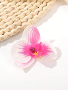 8 Stücke/1 Stück modische boho Orchideen Kunstblumen Haarspangen Klauen Haarklammern Haarspangen
