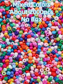 5200 piezas, 3mm abalorios de vidrio multicolor con forma de grano de arroz - Suministros vibrantes para hacer joyería DIY, pulseras, collares y manualidades con cuentas - Paquete múltiple de alta calidad, kit de artículos esenciales para manualidades
