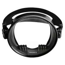 1 Pc High-End Frameless Design Silicone Strap Tempered Glass Diving Mask, Ellipse Freeview Diving Face Mask