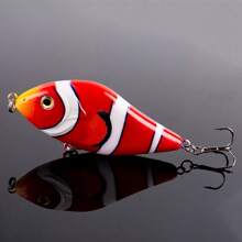 Esche da pesca da 10cm e 45g, hard plastic, galleggianti, per luccio