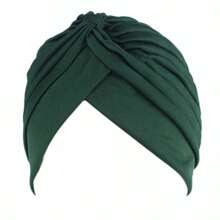 Stretchy Knot Twist Turban Bandanas Women Headscarf Bonnet Muslim Hijab  Hats Female Chemo Cap Adult Solid Color Head Wrap