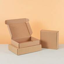 10 hộp giấy gợn sóng màu nâu, nhiều kích cỡ có sẵn, hộp vận chuyển bằng bìa cứng gợn sóng 3 lớp, hộp bưu chính, hộp đóng gói nhanh, thích hợp để đóng gói và vận chuyển sản phẩm cho mục đích sử dụng cá nhân và doanh nghiệp nhỏ - Màu Khaki - Xem 6