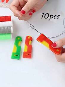 1/2/3/5/10 piezas Enhebrador de aguja automático de colores aleatorios, herramienta manual simple para coser talla grande fácil! Máquina de enhebrado de agujas para el hogar, máquina de coser, máquina de enhebrado de agujas automática para equipos de costura, máquina de enhebrado de agujas de varios colores, accesorios de costura a mano