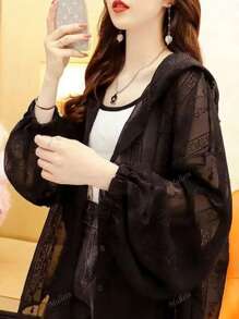 Women's Hooded Lightweight Breathable Loose Shirt For Summer Sunscreen