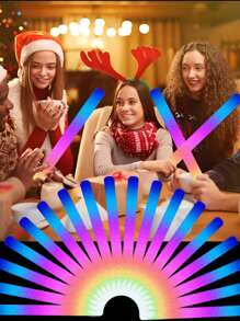 199PCS Foam Glow Stick, 3 Kinds Of Flash Mode Suitable, Glow Party Supplies, Suitable For Wedding Parties, Music Carnival, Birthday, Valentine's Day Party And Other Festive Atmosphere Decoration