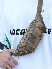 Camouflage Military Wind Waist Bag Mobile Phone Bag Multifunctional Sports Men's Bag Outdoor Camouflage Shoulder Slanting Cross Bag Chest Bag Bag Military Bag - Multicolor - View 12