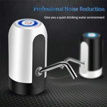 Dispensador de agua eléctrico, bomba de agua automática recargable por USB, adecuado para botellas estándar de 2 a 5 galones, mini dispensador de agua portátil para exteriores/hogar