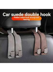 1 accessoire d'intérieur convenant à tous les véhicules, y compris des crochets pour siège de voiture , des crochets en métal cachés, des housses de dossier de siège de voiture en faux et des crochets pour voiture