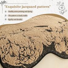 Funda de sofá/sillón de terciopelo con estampado floral, funda de sofá seccional antideslizante, funda protectora de sofá de terciopelo, funda de sofá seccional con estampado floral, funda antideslizante para sofá - Marrón - Ver 4