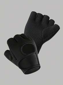 1 Pair Of Fitness Breathable Sports Men's And Women's Basketball Dumbbell Weightlifting Training Gloves, Horizontal Bar Cycling Half Finger Wrist Guard Half Finger Anti Slip Sports Gloves, Women's Fitness Gloves Gym Accessories, Sport, Gym, Home Exercise, Women's Gym Gloves, Boxing Gloves, Gym Gloves, Gym Gloves, Men's Gym Gloves