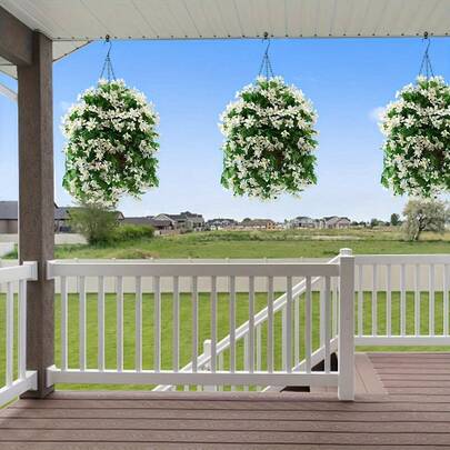 Artificial Hanging Vine, Simulation Design, Sun Protection, Not Afraid Of Wind And Rain, Bright Colors, Not Fading, No Watering Care, Suitable For Outdoor Garden Decoration, Artificial Hanging Vine Plants Hanging In The Courtyard Room Decoration, Home Decoration, Festival Decoration, Party Decoration Supplies, Suitable For A Variety Of Occasions, This Hanging Vine Can Bring Lasting Beauty And Warmth, Send Relatives, Send Friends A Perfect Gift