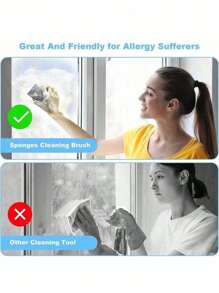 Cleaning Sponges And Dusters For Floors, Vents, Mirrors, Ceiling Fans And Spider Webs To Keep Dust From Flying And Spreading