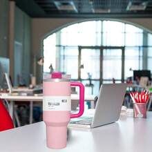 1pc, Compatible With Stanley Cup 40 Oz, 40 Oz H2.0 Tumbler With Handle And Straw, 40oz Double Wall Vacuum Insulated Stainless Steel Iced Coffee Water Cup With Straw And Lid, 40 Ounce Thermal Hot And Cold Drink Beverages Handy Flask Sport Water Bottle For Home, Office And Outdoor Activities Camping, Hiking, Driving, And Car Travel, 1200ml Premium Large Capacity Portable Reusable Metal Cup Travel Drinkware Coffee Mug For Men And Women, Keep Warm Or Cold, Perfect Christmas Gifts, Valentine's Day Gifts, Birthday Gifts, Trek Collection, Easy To Clean, Individually Box Package - 40 oz - 查看 5