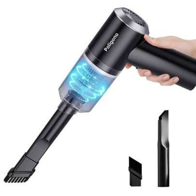 Aspirapolvere Mini Senza Filo per Auto (1 Pezzo)|Aspirabriciole Ricaricabile con USB|Potenza 120W, 6000Pa, Batteria 7.4V|Portatile, Leggero, Facile da Usare|Perfetto per Auto, Casa, Ufficio, Viaggi|Ideale come Regalo per Tutti