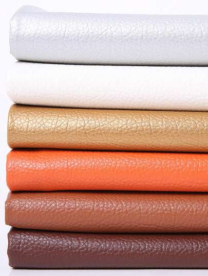 1pc Classic Embossed Litchi Grain PU Leather, Thick Fleeced Backing, Sofa Seat Cushions, Chair, Storage Box, Headboard Upholstery, DIY Leather Item, Faux Leather Material