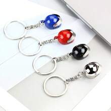 1PC Custom Initial Name Motorcycle Helmet Keyring, Mini Motorbike Helmet Keychain, Personalized Biker Key Ring, Gift For Motorcycle Riders Dad,Multi-Functional,Durable,Ornamental,Reusable,Exquisite,Stylish,High-Quality,Colorful,Modern,Custom,Personalized,Unique