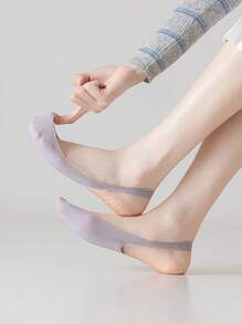 1/3 Pairs Of Invisible Socks That Do Not Show Up In Spring And Summer, Suitable For Women's Boat Socks With High Heels. Socks For Air Cushion Massage