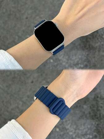 1 条时尚硅胶磁性表带，适用于华为 Watch Fit 1/Fit 2/Fit 3 智能手表