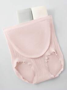 3 pièces Culottes de maternité sans couture à taille haute, couleurs mixtes, sous-vêtements élastiques pour femmes enceintes