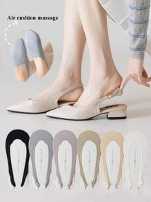 1/3 Pairs Of Invisible Socks That Do Not Show Up In Spring And Summer, Suitable For Women's Boat Socks With High Heels. Socks For Air Cushion Massage