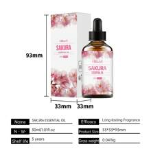 1pc 30ml Vial Plant Extract Essential Oil, Suitable For Humidifying Living Rooms, Bedrooms, Bathrooms Fragrance, Aromatherapy, Body Massage, Improving Air Freshness And Eliminating Odors, Natural And Fresh