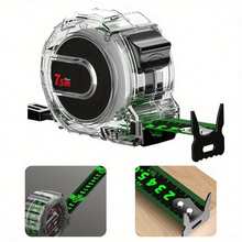 Fluorescent Steel Tape Measure Precision Tape 5/10 Metric Measure Measuring UK - Green - View 4