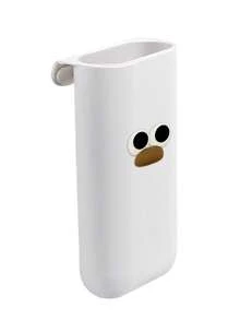 Attachable Deskside Pen Holders - Self-Adhesive Monitor Organizer For Office Supplies,Cartoon Pattern Clip-On Pencil Storage Containers, Adhesive Office Supplies Accessory, PP Plastic Desk Organizer Set, Gray & White, Sleek Design With Sturdy Mounting Brackets, Perfect For Pens, Pencils & Work Gadgets, Adhesive Pen Holder | Sleek Modern Design | Stable Attachment, Pen Holder For Desk - Multicolor - View 11