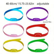 [1 zestaw - 2 szt./6 szt./61 szt.] - Regulowana kolorowa plastikowa opaska na głowę "Kim jestem", 6 kolorów, odpowiednia do odgrywania ról w klasie i na imprezach rodzinnych, akcesoria do gier zgadywanek, interaktywne narzędzia dydaktyczne, nauka liter, gra karciana, rekwizyty do odgrywania historii, nauka poprzez zabawę - Wielokolorowe - Zobacz 17