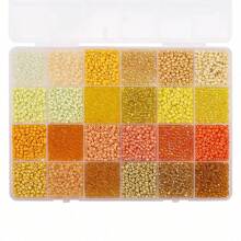 5200 piezas, 3mm abalorios de vidrio multicolor con forma de grano de arroz - Suministros vibrantes para hacer joyería DIY, pulseras, collares y manualidades con cuentas - Paquete múltiple de alta calidad, kit de artículos esenciales para manualidades