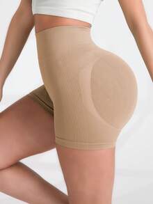 TCVC 女士瑜伽短裤，亲肤百搭，高弹力收腹提臀，室内/户外瑜伽休闲短裤 - 彩色 - 查看 4