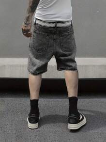 Teens/Boys Distressed Pocket Loose Fit Casual Denim Shorts