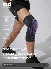 GOLOVEJOY 1 pezzo/1 coppia Manicotto per ginocchio per fitness e sport con squat profondo, protezione gamba sportiva elastica, accessori fitness di colore alla moda per corsa, basket, ciclismo, supporto per ginocchia unisex, ginocchiere da palestra - Multicolore - Visualizzare 1