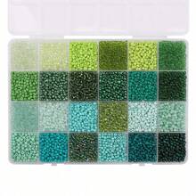 5200 piezas, 3mm abalorios de vidrio multicolor con forma de grano de arroz - Suministros vibrantes para hacer joyería DIY, pulseras, collares y manualidades con cuentas - Paquete múltiple de alta calidad, kit de artículos esenciales para manualidades