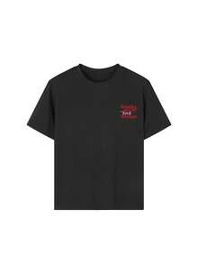 Áo thun cổ tròn tay ngắn in họa tiết dễ thương thường ngày cho bé gái tuổi mới lớn, áo mùa hè - màu đen - Xem 4