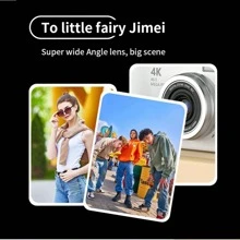 4K HD Mini Camera Video Recording 128GB With Digital Camera Gifts Toys Digital Camera Free 2Pcs Stickers