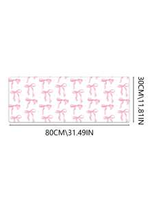 Queen Pink Bow Mouse Pad Kawaii Mouse Pad Academic Fashion Computer Desk Pad Is Suitable For Laptop Non-Slip Rubber Base Pad Office Accessories Decorative Edge Lock Edge Desk Pad