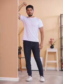 Seller Recommendation/Imported Quick-Drying Fabric/Quick-Drying Pants/Zipper Pocket/Metal Waist/Sports/Leisure - 藏蓝色 - 查看 4
