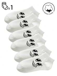 1/3/5 Pairs Of Women's Cotton Socks,Invisible Socks,Short Socks,White Socks,Grey Socks,Black Socks,Women Socks,Cute Socks,Girls Socks, Autumn/Winter/Spring/Fall/Summer Socks,Mesh Breathable Details, Guide Rail Breathable Hole Design, Moisture Wicking, Soft And Smooth, Suitable For Various Holidays, Sports, Leisure, Business And Other Daily Wear, Can Be Worn All Year Round, Color Combinations Are Random. - White - View 9