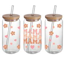 4 tờ giấy chuyển UV DTF hình hoa mẹ cho cốc, có in những câu trích dẫn vui nhộn dành cho mẹ, giấy chuyển nhựa chống thấm nước phù hợp với cốc thủy tinh 16 oz, đồ thủ công DIY chất lượng cao với những câu nói về cuộc sống của mẹ. - Nhiều màu - Xem 6