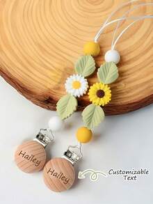 1pc Custom Jewelry Engraving Service, DIY Cartoon & Fashion Style, Suitable For Fixed Chain Toys, Custom Name Clips, Personalized Gift, Name Custom Chain Clips - Multicolor - View 1