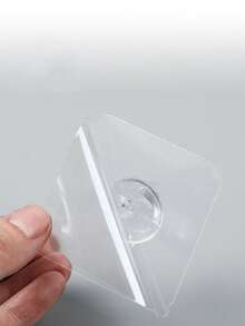 4/10/20 piezas Ganchos adhesivos para baño, ganchos adhesivos transparentes de acrílico resistentes, adecuados para paredes lisas, azulejos, vidrio, regalo de Navidad - Multicolor - Ver 5