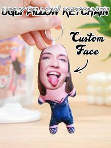 1 szt. spersonalizowany, zabawny brelok do kluczy z brzydkim motywem, spersonalizowany brelok do kluczy z motywem twarzy, wyjątkowy prezent dla przyjaciół i rodziny, spersonalizowany brelok do kluczy z motywem zdjęcia, zabawna seria, idealny na urodziny, walentynki, rocznice, ozdobny, wykwintny, stylowy, uroczy, kolorowy, uroczy, zabawny, spersonalizowany, spersonalizowany, niepowtarzalny, idealny prezent dla niej, idealny prezent dla niego, na rocznice, urodziny, przytulna, jesienna dekoracja, nadająca się do prania w pralce, druk cyfrowy