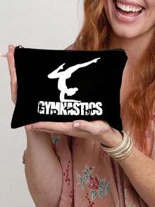 Colorful Gymnastics Theme Printed Cosmetic Bag, -Dancer Make Up Bag, Travel Toiletry Bag, Portable Makeup And Stationery Storage Bag, Multi-Purpose Zipper Bag For Home And Gym, Gift For Gymnastics Lovers, Ultimate Gymnastics Storage Bag, Perfect For Dance, Sports And Fitness Lovers Makeup Bag Makeup Bags Makeup Organizer Make Up Organizer Makeup Storage Makeup Pouch Make Up Pouch