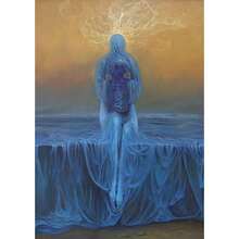 1 件现代 2025 Zdzislaw Beksinski 艺术海报墙面艺术印刷家居客厅酒吧美学装饰帆布艺术无框画 - 彩色 - 查看 35